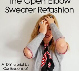 The Open Elbow Sweater Refashion | Upstyle