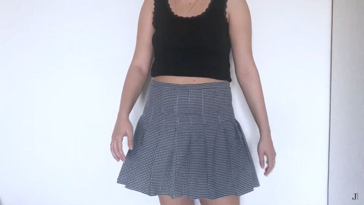 how to make a pleated skirt from an old duvet cover, How to make a pleated skirt