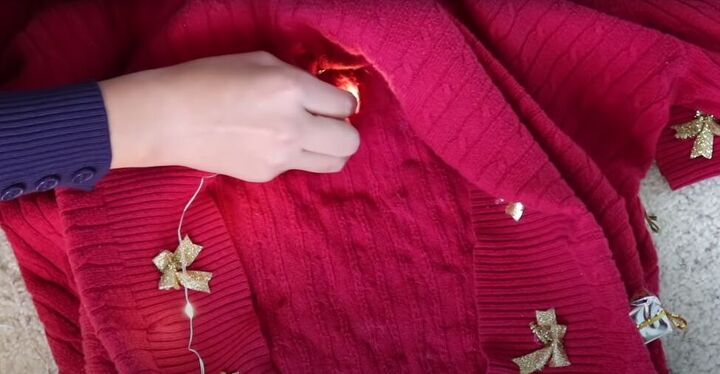 how to make your own light up christmas sweater for the festive season, How to add Christmas lights to a sweater