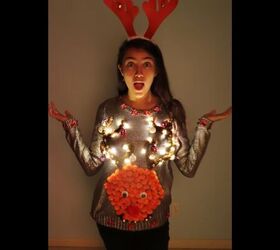 how to make your own light up christmas sweater for the festive season, How to make your light up Christmas sweater