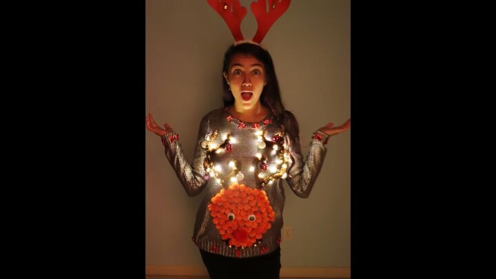 how to make your own light up christmas sweater for the festive season, How to make your light up Christmas sweater