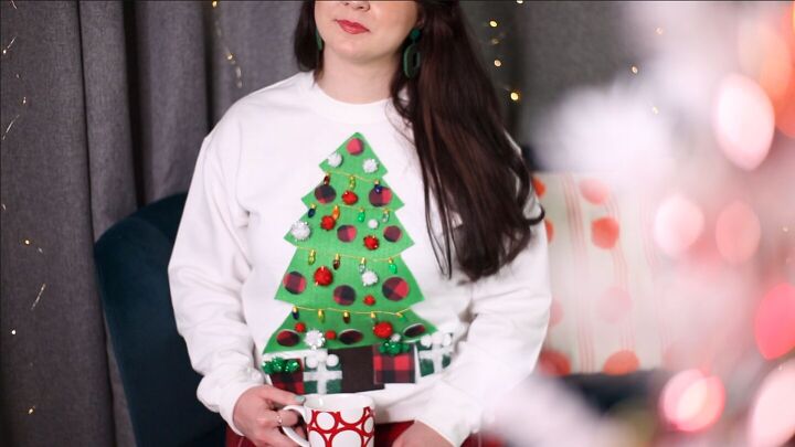 diy festive christmas sweater