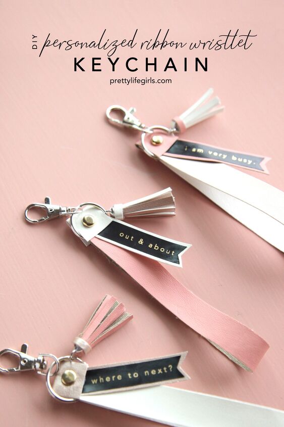 how to make diy ribbon keychains you can personalize