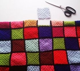 my refashioned crocheted granny square top tutorial