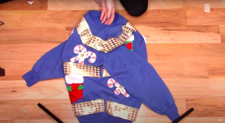 how to make a last minute diy ugly christmas sweater for the holidays, DIY ugly Christmas sweater tutorial