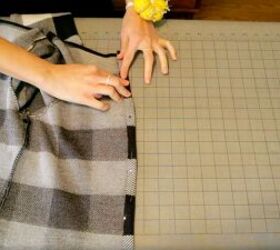 how to make a cardigan out of an old dress in 9 simple steps, Hemming the bottom of the cardigan