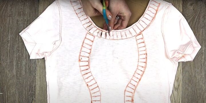 how to make a braided t shirt cutting weaving braiding tutorial, How to cut and braid a t shirt