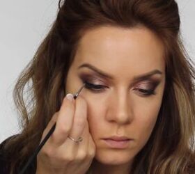 quick easy glam makeup for a new year s eve party, How to apply gel eyeliner