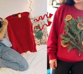 How to Make a Last-Minute DIY Christmas Tree Sweater For the Holidays