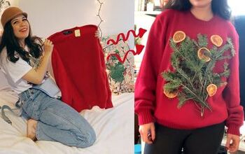 How to Make a Last-Minute DIY Christmas Tree Sweater For the Holidays