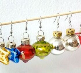 How to Make Cute Christmas Ornament Earrings in 3 Super-Simple Steps