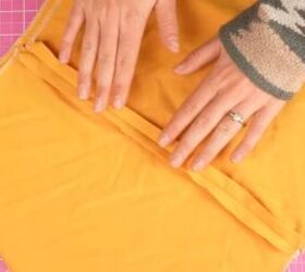 diy drawstring skirt tutorial how to make the perfect beach cover up, Sewing channels for the drawstrings