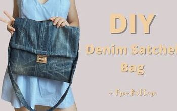 How to Make a Satchel Bag Out Old Jeans - Easy DIY Tutorial