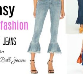 DIY Flare Jeans: How to Make Cropped & Frayed Hem Flare Jeans