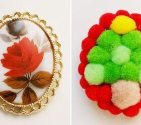 Festive Upcycled Vintage Brooches