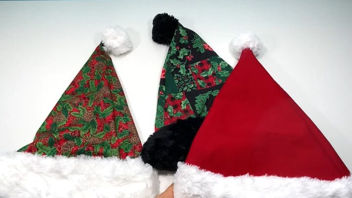 how to make a santa hat with faux fur trim in 7 quick easy steps, How to make a Santa hat
