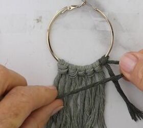 macrame hoop earrings tutorial