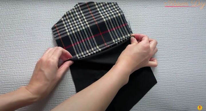 how to make a simple diy envelope purse great gift idea, Folding the fabric