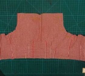 how to repurpose a button down shirt to make a diy tie back crop top, Bodice piece for the DIY crop top