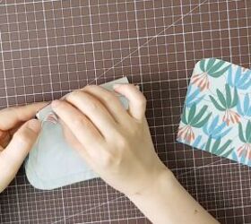how to make a cute diy card coin purse easy quick sew gift idea, Attaching a zipper