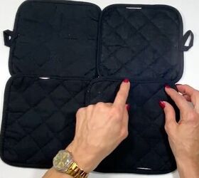 diy potholder purse make a cute quilted purse out of 10 potholders, How to make a potholder purse