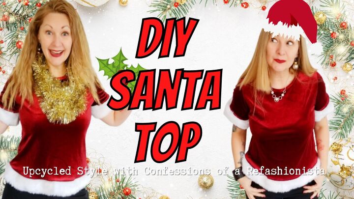 how to quickly easily make a diy christmas shirt just like santa s