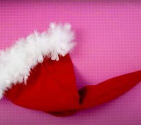 how to make a santa hat fun festive activity to do with family, How to make a Santa hat