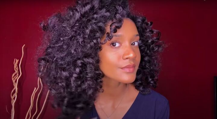 how to do a perfect hollywood style bantu knot out on blow dried hair, Bantu knot out on blow dried hair