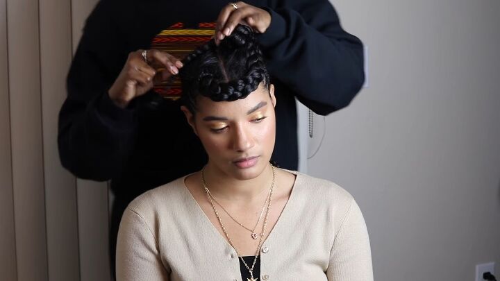 How to Create a Striking & Protective Braided Updo Step by Step | Upstyle