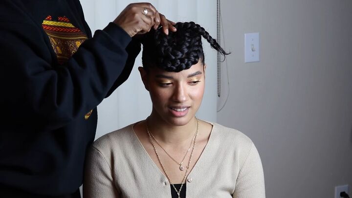 How to Create a Striking & Protective Braided Updo Step by Step | Upstyle