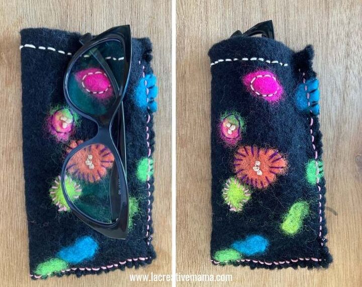 how to sew embroidery on felt