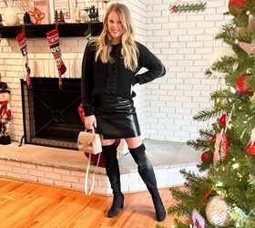 seven easy ways to style a leather skirt