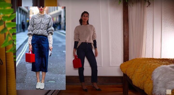 3 ways to make new holiday outfits from clothes you already own, Holiday outfit ideas to recreate at home