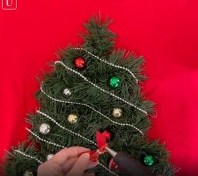 6 amazing diy ugly christmas sweater ideas including 1 for hanukkah, Decorating the DIY ugly Christmas tree sweater