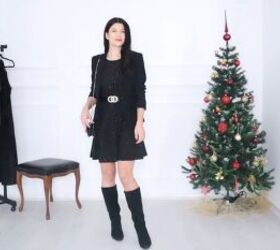 7 chic sophisticated christmas party outfits for the festive season, Little black dress Christmas party outfit