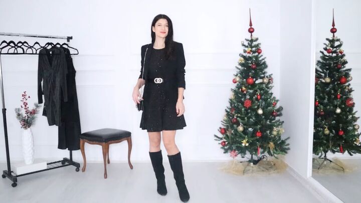 7 chic sophisticated christmas party outfits for the festive season, Little black dress Christmas party outfit