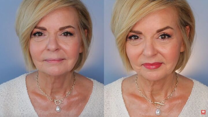 how to fake big lips over 50 lipstick tutorial for mature women, How to apply lipstick for mature women
