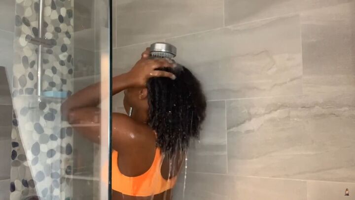 easy wash day routine how to do a wash go on type 4 natural hair, Rinsing products out of hair