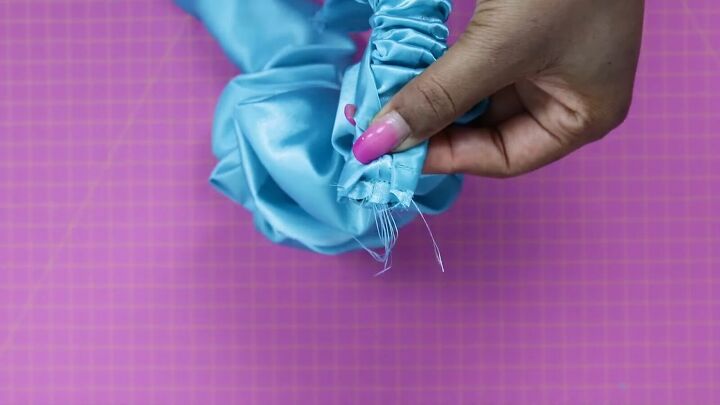 how to make a cute ruched satin headband from scratch, Making a DIY ruched headband
