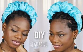 How to Make a Cute Ruched Satin Headband From Scratch