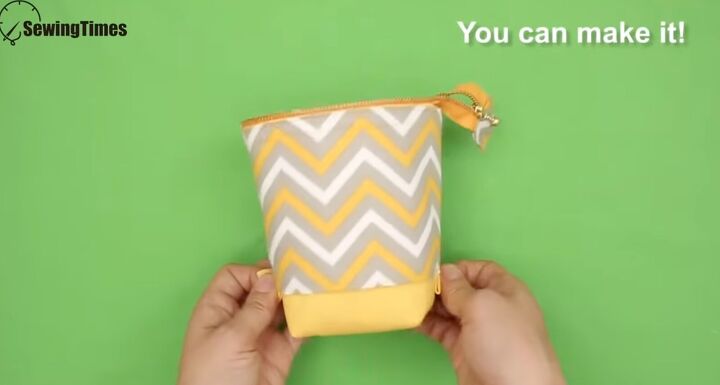 sew the perfect gift 5 easy sew gift ideas with step by step videos, Pulling the sleeve up and down the bag