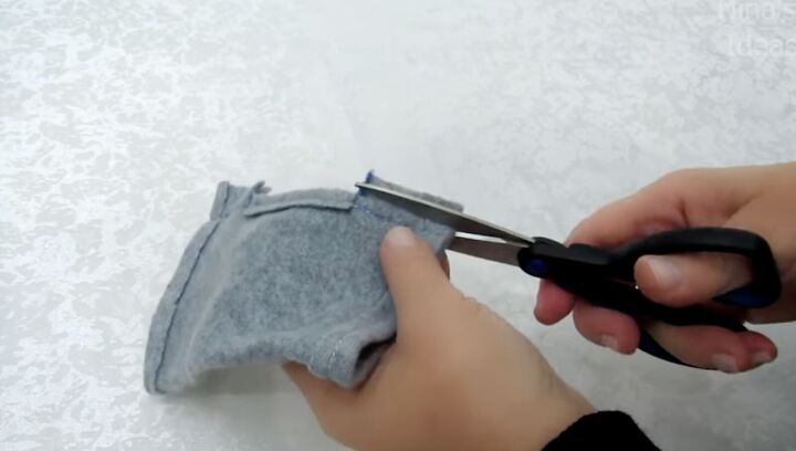 how to make fleece fingerless gloves in 3 super simple steps, Sewing fingerless gloves