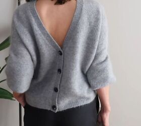 19 comfy casual chic winter outfits to keep you warm this season, How to wear a cardigan backwards