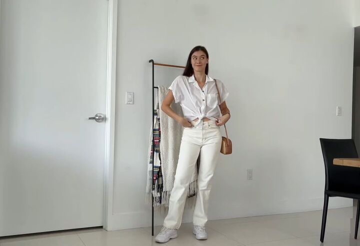 20 nice outfits with white jeans for all seasons yes even winter, All white summer outfit with white jeans