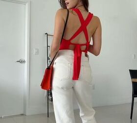 20 nice outfits with white jeans for all seasons yes even winter, Baywatch inspired white jeans outfit