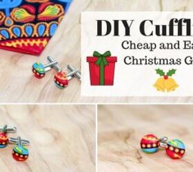 How to Make Fabric Cufflinks - Cute & Easy Gift Idea for the Holidays