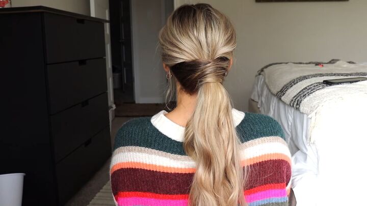 5 easy holiday hairstyles ponytails braided updos chignons more, Easy holiday ponytail hairstyles