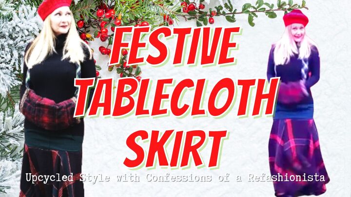 how to make a skirt out of a tablecloth in 3 quick easy steps
