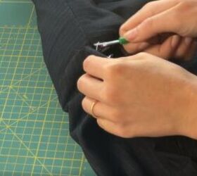 3 easy diy blazer alterations you can do to refashion your jackets, Seam ripping the sleeves from the blazer
