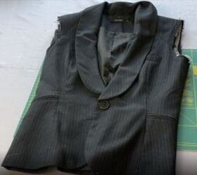 3 easy diy blazer alterations you can do to refashion your jackets, Turning a blazer into a vest